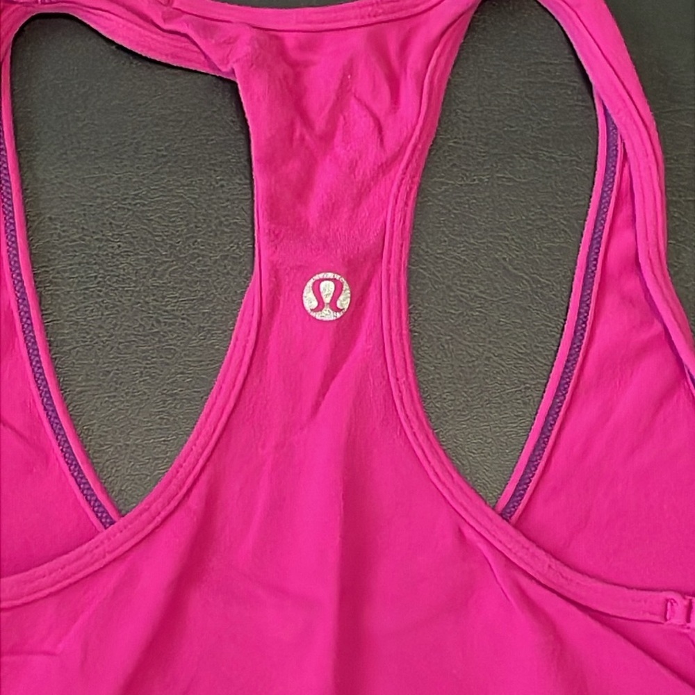 VGC Lululemon Cool Racerback - Raspberry - Approx. Size 2/4 - Picture 3 of 3